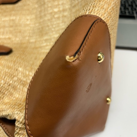 Nine‎ West Brooklyn Jetset Carryall Bag Woven Faux Leather - Picture 11 of 11